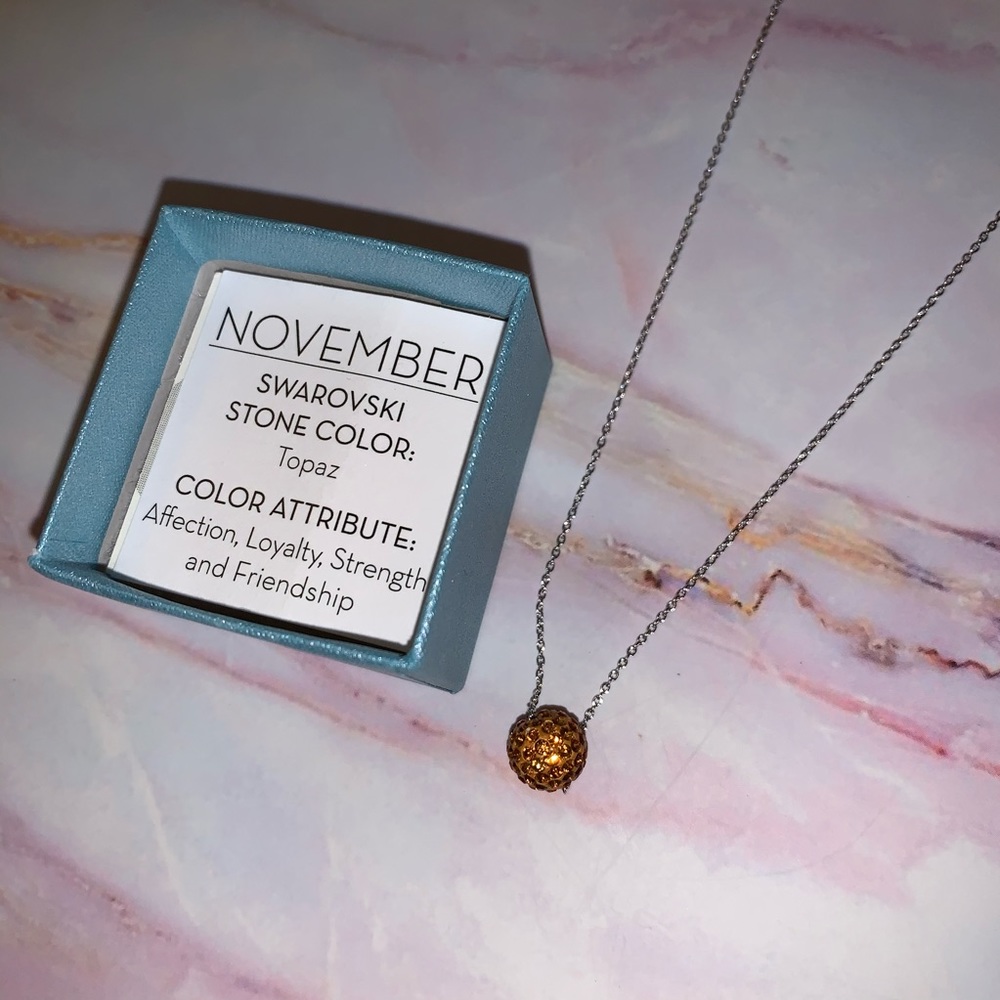 NEW!! November birth stone necklace !!!